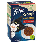 Load image into Gallery viewer, Felix Soup Tender Strips 6 x 48g