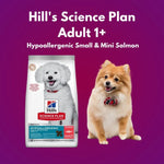 Load image into Gallery viewer, hill's science plan adult 1+ hypoallergenic small & mini salmon