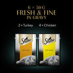 Load image into Gallery viewer, Sheba Fresh and Fine in Gravy Mini Pouches Saver Pack 12 x 50g