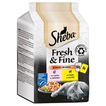 Load image into Gallery viewer, Sheba Fresh and Fine in Gravy Mini Pouches Saver Pack 12 x 50g