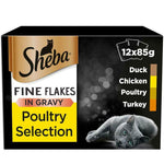 Load image into Gallery viewer, Sheba Pouches Fine Flakes Saver Pack 96 x 85g