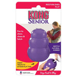 Load image into Gallery viewer, KONG Senior dog toy packaging with purple toy and text on a white background
