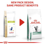 Load image into Gallery viewer, Two packages of Royal Canin Veterinary Diet Diabetic cat food with a red play button in the center.