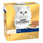 Load image into Gallery viewer, Gourmet Gold Pate cat food packaging with a white cat on the label.