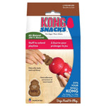 Load image into Gallery viewer, Kong Snacks packaging with a red dog toy and a hand holding a treat.