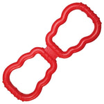 Load image into Gallery viewer, Red dog toy with a unique design on a white background