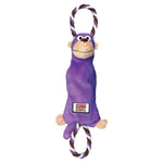 Load image into Gallery viewer, Purple monkey-shaped toy with a rope on a white background