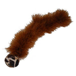 Load image into Gallery viewer, Brown plush toy resembling a snake with a paw at the end on a white background