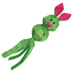 Load image into Gallery viewer, Green plush toy with pink ears on a white background