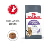 Load image into Gallery viewer, Royal Canin Appetite Control cat food package with text and graphics on a white background