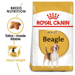Load image into Gallery viewer, Royal Canin Adult Beagle dog food packaging with brand logo and product features.
