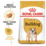 Load image into Gallery viewer, Royal Canin Bulldog dog food package with features highlighted