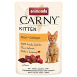 Load image into Gallery viewer, High-meat content kitten food pouches by animonda Carny
