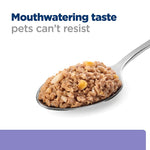 Load image into Gallery viewer, Spoonful of pet food with text 'Mouthwatering taste pets can't resist' on a white background