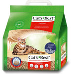 Load image into Gallery viewer, Green bag of Cat's Best cat litter with a cat on the packaging.