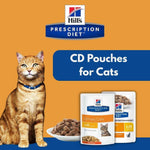 Load image into Gallery viewer, hills prescription diet cd pouches for cats