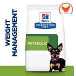 Load image into Gallery viewer, Hill's Prescription Diet Metabolic weight management dog food bag with a dog on the label.