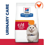 Load image into Gallery viewer, Hills Prescription Diet c/d multicare stress cat food bag with a cat on a white background