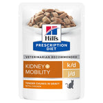 Load image into Gallery viewer, Hills Prescription Diet k/d j/d cat food pouch on a white background