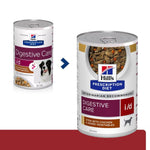 Load image into Gallery viewer, Two cans of Hill's Prescription Diet Digestive Care i/d dog food on a white background.