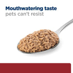 Load image into Gallery viewer, Spoonful of pet food with text 'Mouthwatering taste pets can't resist' on a white background