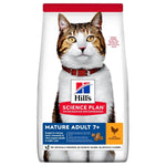 Load image into Gallery viewer, Bag of Hills' Science Plan cat food for mature adult cats with a cat on the packaging.