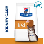 Load image into Gallery viewer, Hills Prescription Diet k/d Kidney Care cat food bag on a white background