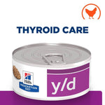 Load image into Gallery viewer, Can of Hills Prescription Diet y/d Thyroid Care cat food on a white background