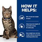 Load image into Gallery viewer, Cat with text on how it helps with weight loss at home