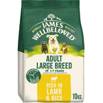 Load image into Gallery viewer, Bag of James Wellbeloved adult large breed dog food with images of dogs on a green and white background.