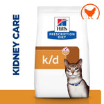 Load image into Gallery viewer, Hills Prescription Diet k/d Kidney Care cat food bag with a cat on the label.