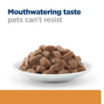 Load image into Gallery viewer,  bowl of pet food with text 'Mouthwatering taste pets can't resist' on a white background