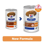 Load image into Gallery viewer, Two cans of Hills Prescription Diet k/d kidney care dog food with a 'New Formula' label.