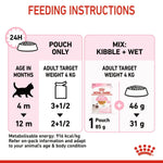 Load image into Gallery viewer, Feeding instructions for a cat with Royal Canin logo from alifant
