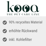 Load image into Gallery viewer, kooa Covered Cat Litter Tray - 90% recycled Plastic