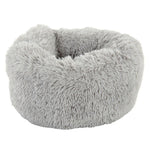 Load image into Gallery viewer, Fluffy gray pet bed on a white background