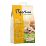 Load image into Gallery viewer, Tigerino plant-based corn pellets cat litter packaging with a cat on a grass background
