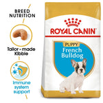 Load image into Gallery viewer, Royal Canin French Bulldog puppy food packaging with key features highlighted.
