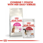 Load image into Gallery viewer, Two Royal Canin cat food packages on a white background with text.