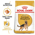 Load image into Gallery viewer, Royal Canin German Shepherd dog food package with brand logo and product features.