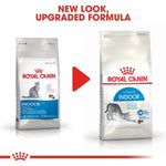 Load image into Gallery viewer, Two packages of Royal Canin Indoor cat food with a red play button graphic.
