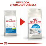 Load image into Gallery viewer, Two packages of Royal Canin Indoor cat food with a red play button graphic.