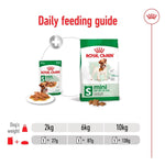 Load image into Gallery viewer, Royal Canin mini adult dog food packaging with daily feeding guide on a white background