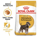 Load image into Gallery viewer, Royal Canin Adult Miniature Schnauzer dog food packaging with brand logo and product features.