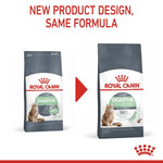 Load image into Gallery viewer, Two packages of Royal Canin cat food with a red arrow and text indicating new product design.