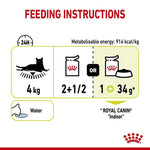 Load image into Gallery viewer, Feeding instructions for Royal Canin pet food on a white background