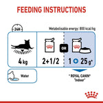 Load image into Gallery viewer, Royal Canin feeding instructions for indoor cats on a white background