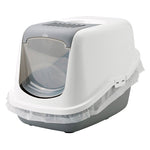 Load image into Gallery viewer, Cat litter box with transparent lid on a white background