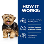 Load image into Gallery viewer, Dog with text explaining product features on a blue and white background