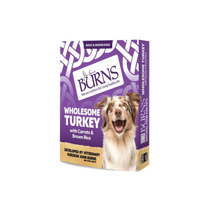 Burns Wholesome Turkey with Carrots and Brown Rice 6 x 395g